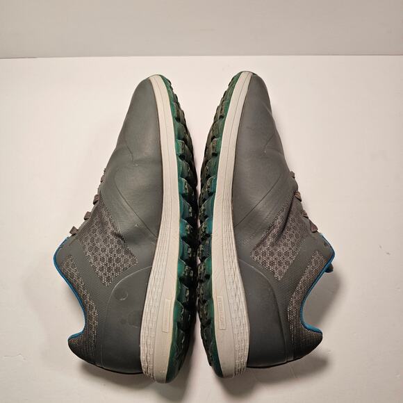 Skechers Mens Go Golf Shoes Water Resistant Charcoal Gray Blue Spikeless Size 10 - Picture 8 of 16